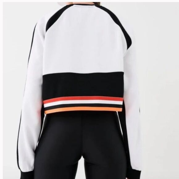 NWOT P.E Nation Legacy Organic Cotton Sweatshirt in Optic White Pullover - Picture 9 of 12